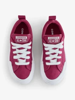 Converse Red Junior Chuck Taylor Cruise Ox Trainers