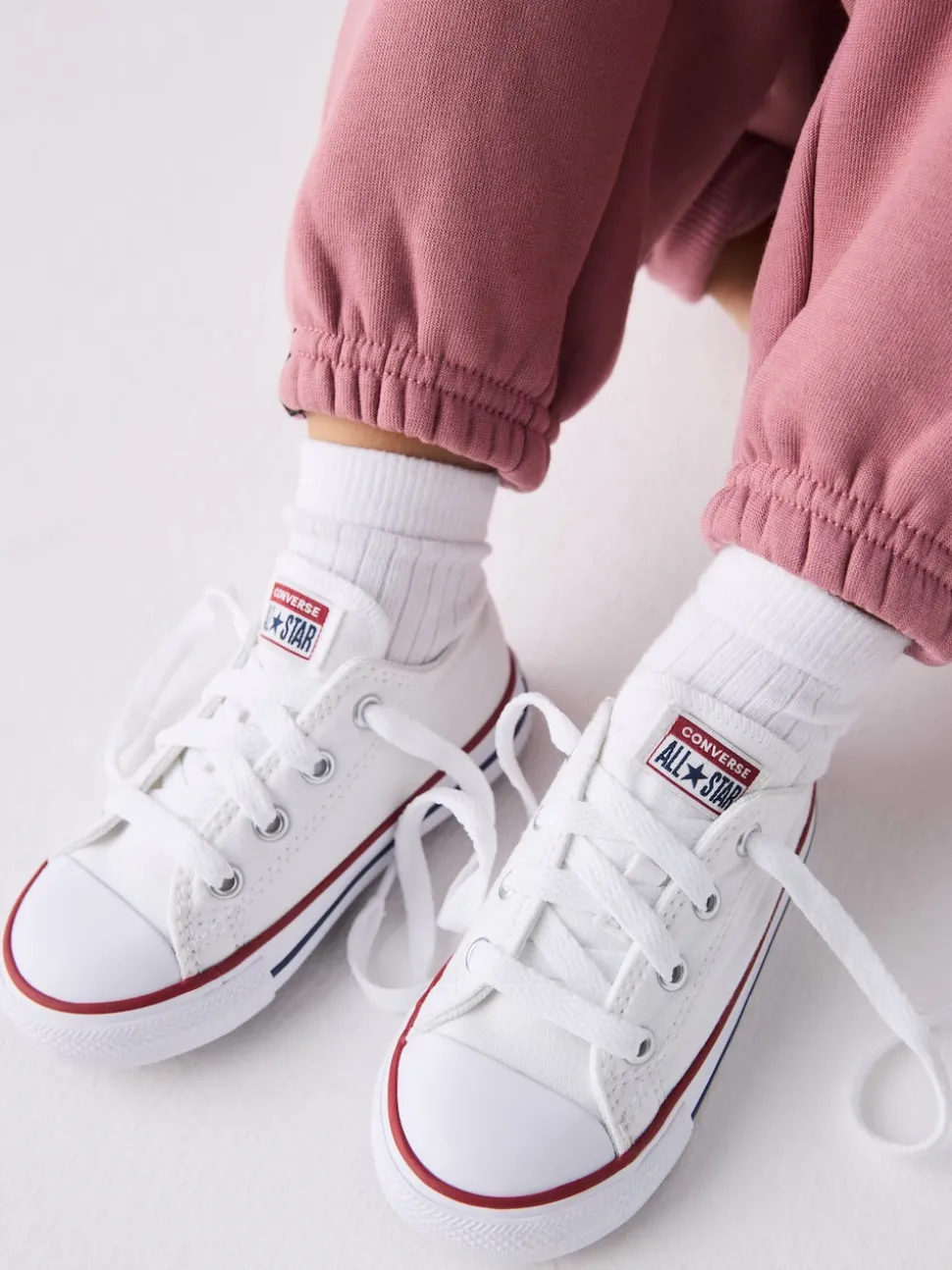 Converse White Chuck Taylor All Star Infant Low Trainers