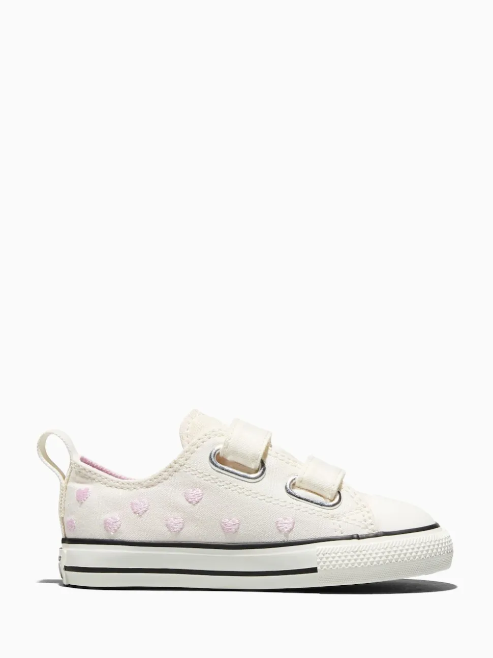 Converse White Chuck Taylor Toddler Heart 1V Trainers