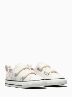 Converse White Chuck Taylor Toddler Heart 1V Trainers