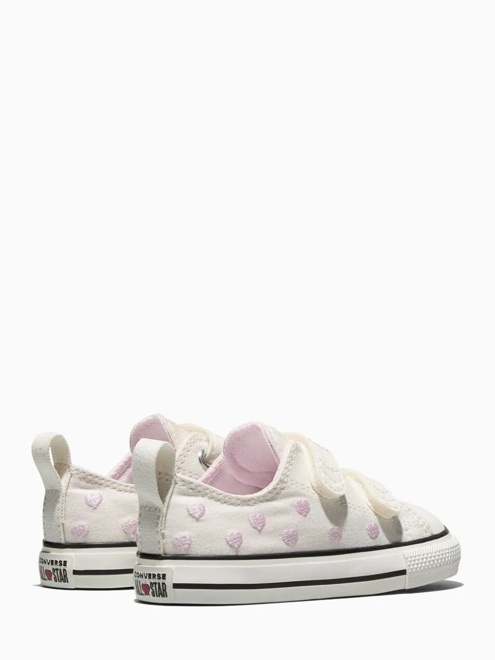 Converse White Chuck Taylor Toddler Heart 1V Trainers
