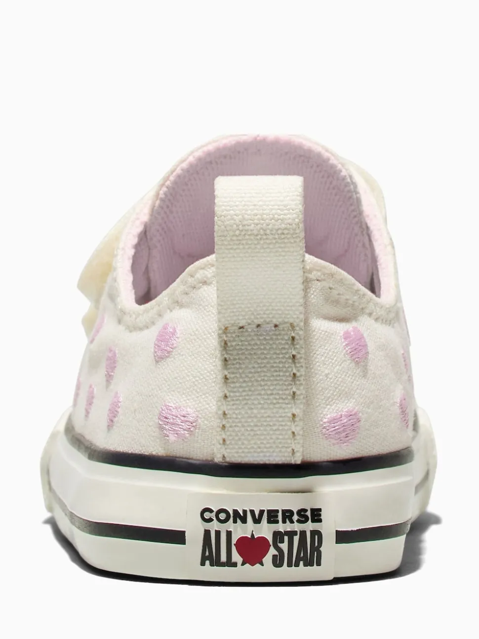 Converse White Chuck Taylor Toddler Heart 1V Trainers