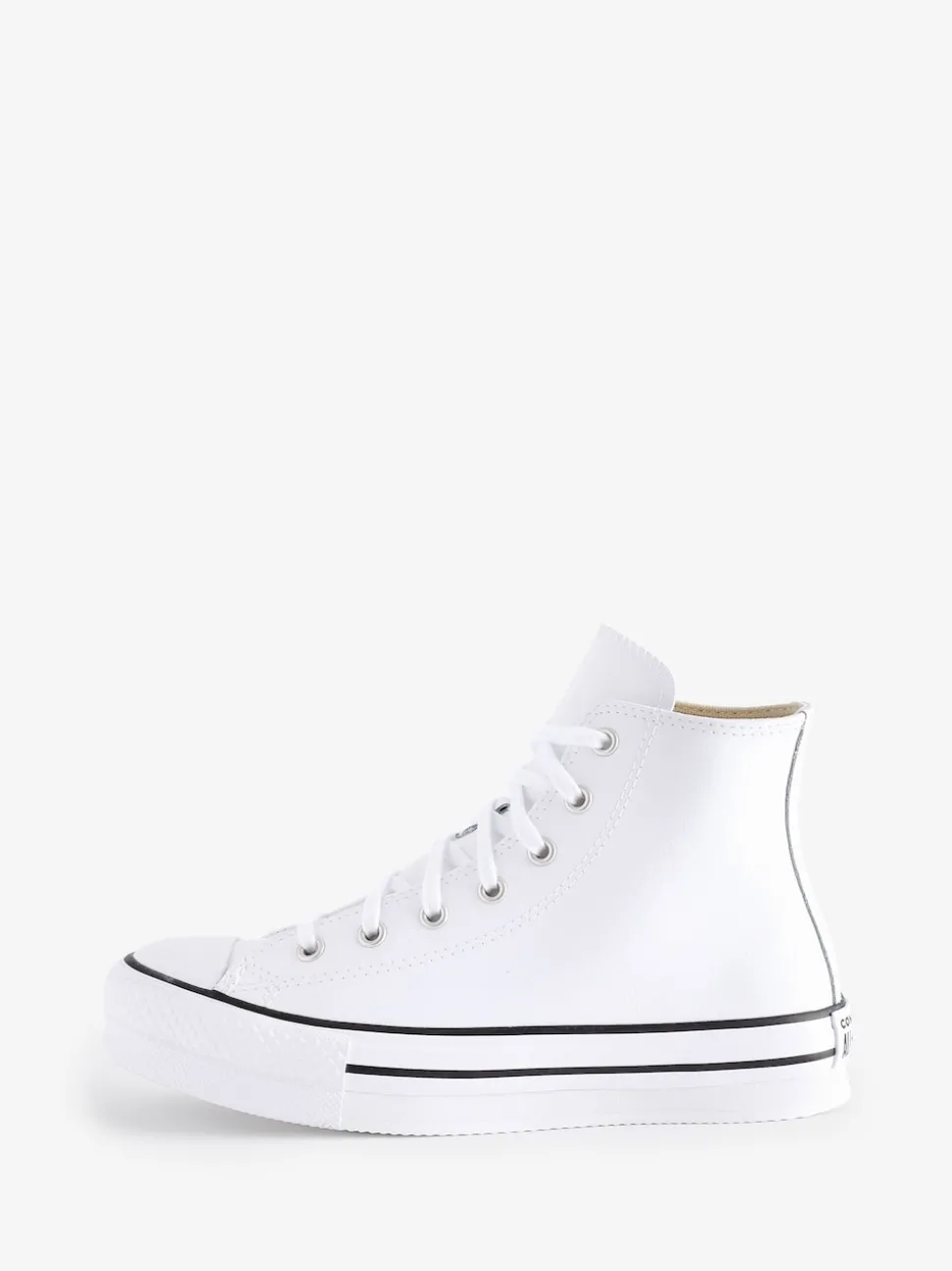 Converse White EVA Leather Lift Youth Trainers
