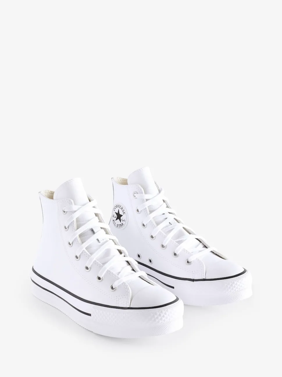 Converse White EVA Leather Lift Youth Trainers