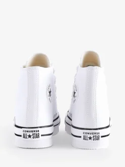 Converse White EVA Leather Lift Youth Trainers