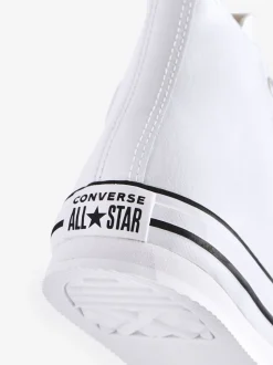 Converse White EVA Leather Lift Youth Trainers