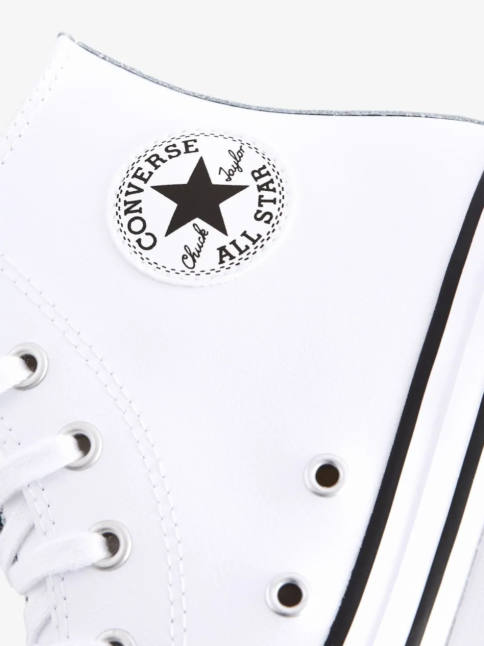 Converse White EVA Leather Lift Youth Trainers