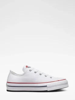 Converse White EVA Lift Chuck Ox Youth Trainers