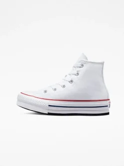 Converse White Eva Lift High Top Junior Trainers