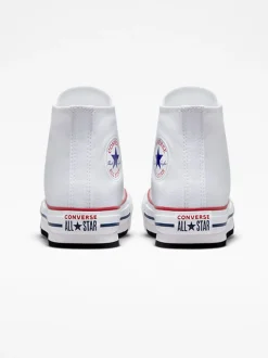 Converse White Eva Lift High Top Junior Trainers