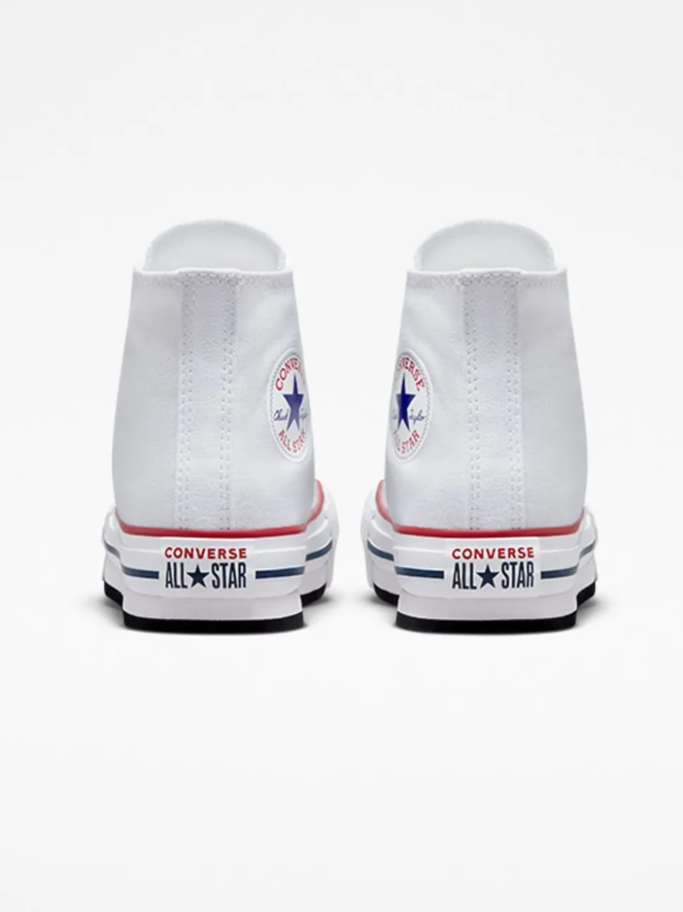 Converse White Eva Lift High Top Junior Trainers