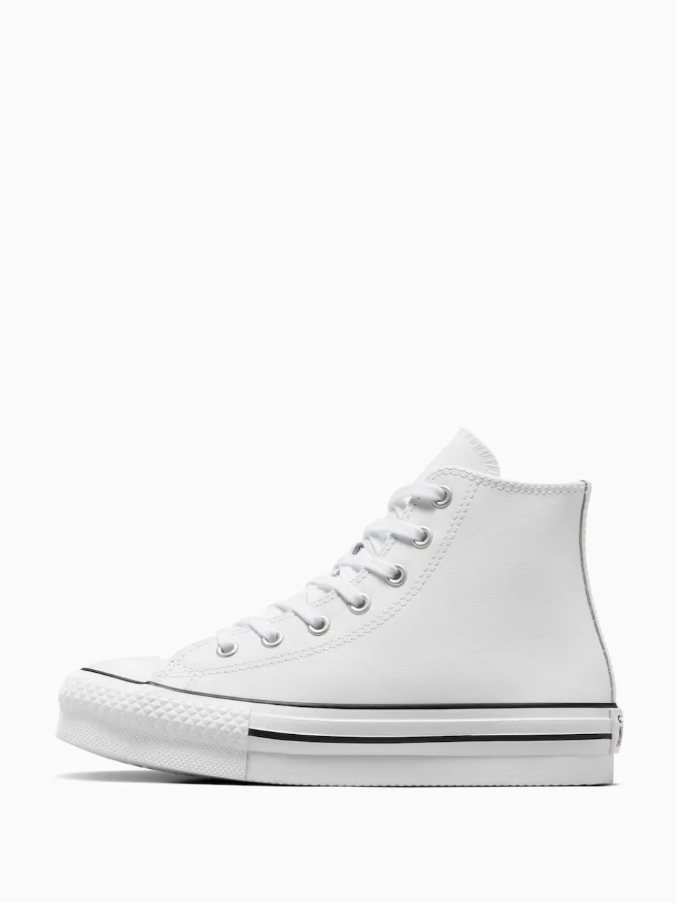 Converse White Junior All Star Eva Lift Leather Trainers