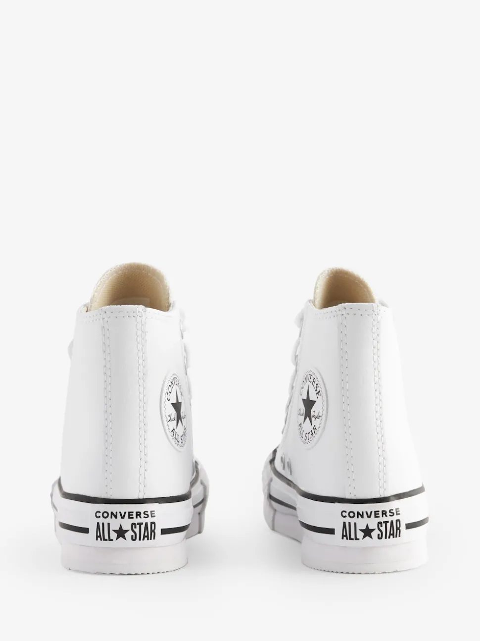 Converse White Junior All Star Eva Lift Leather Trainers