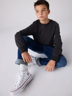 Converse White Malden Street Youth Trainers