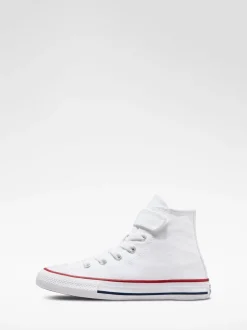 Converse White 1V High Top Junior Trainers