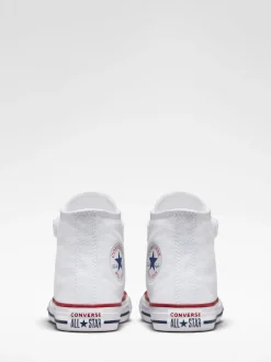 Converse White 1V High Top Junior Trainers