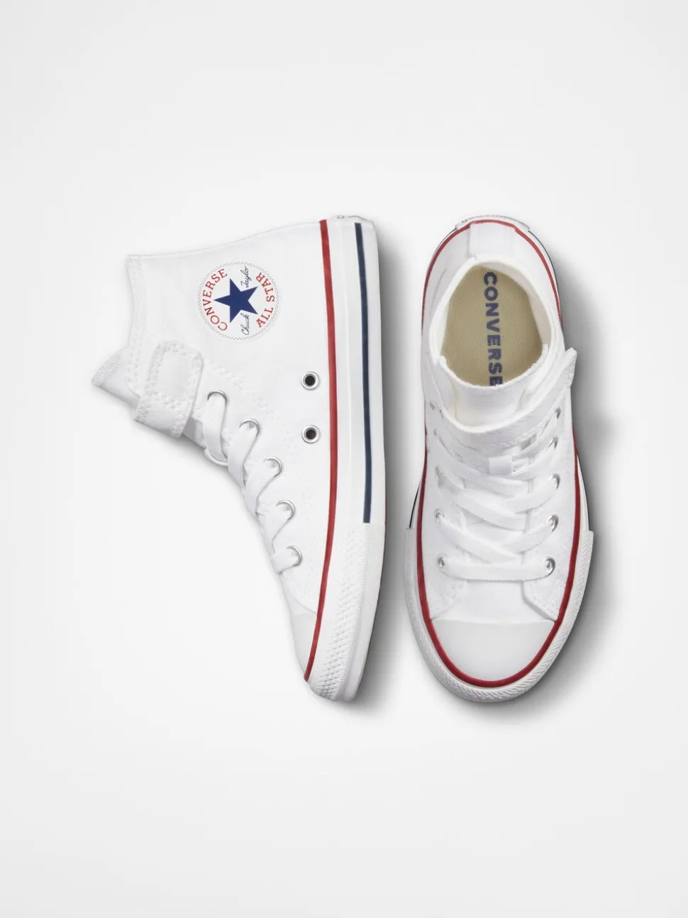 Converse White 1V High Top Junior Trainers