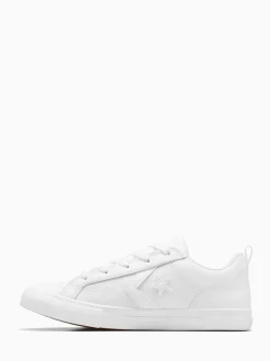 Converse White Youth Pro Blaze Strap Trainers