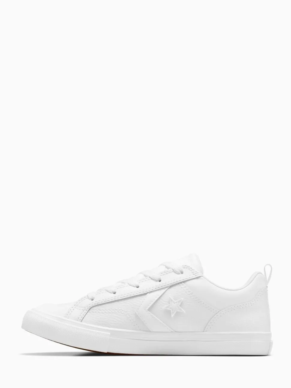 Converse White Youth Pro Blaze Strap Trainers