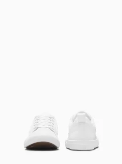 Converse White Youth Pro Blaze Strap Trainers