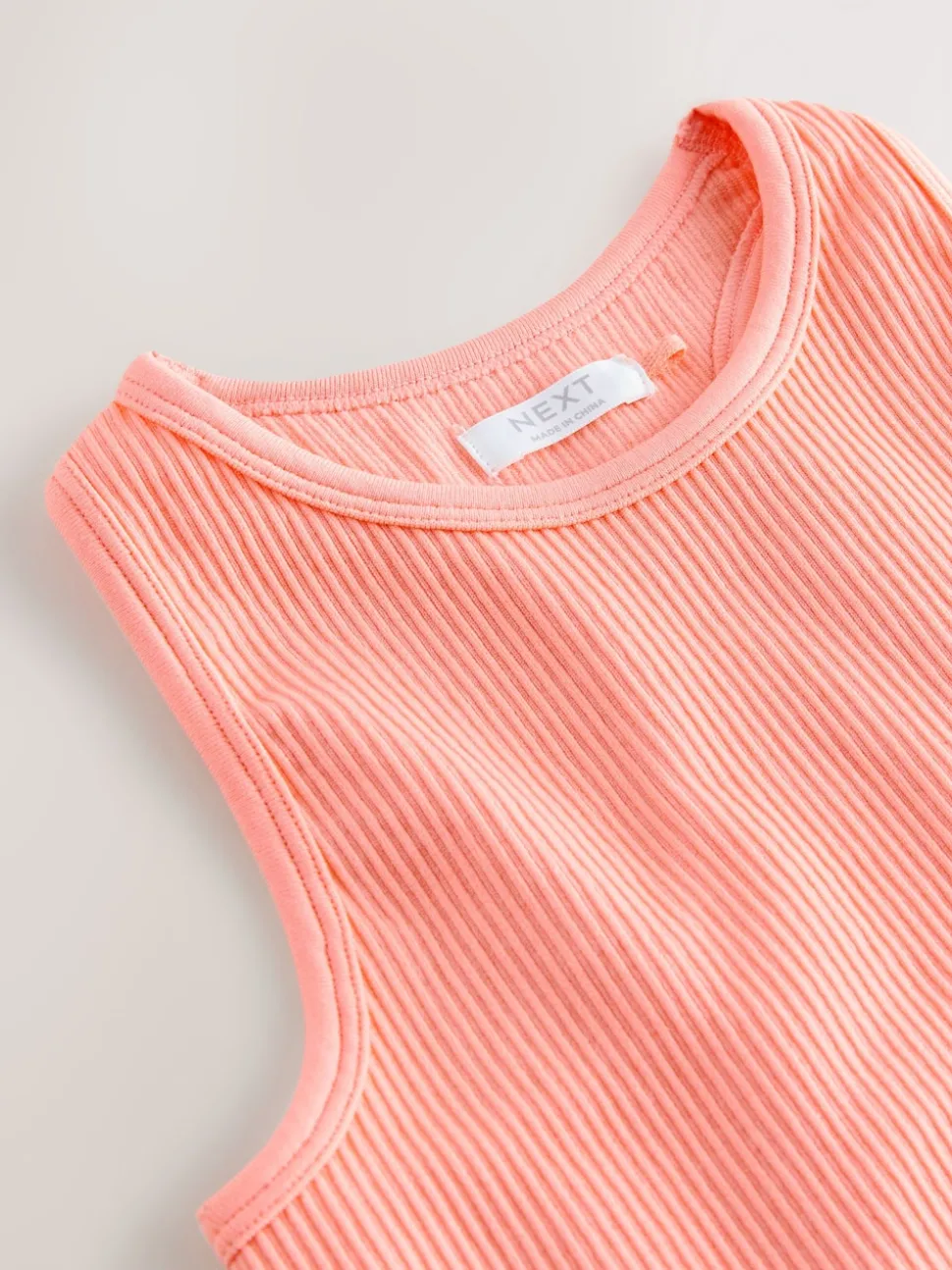 Coral Orange Sports Crop Top (5-16yrs)