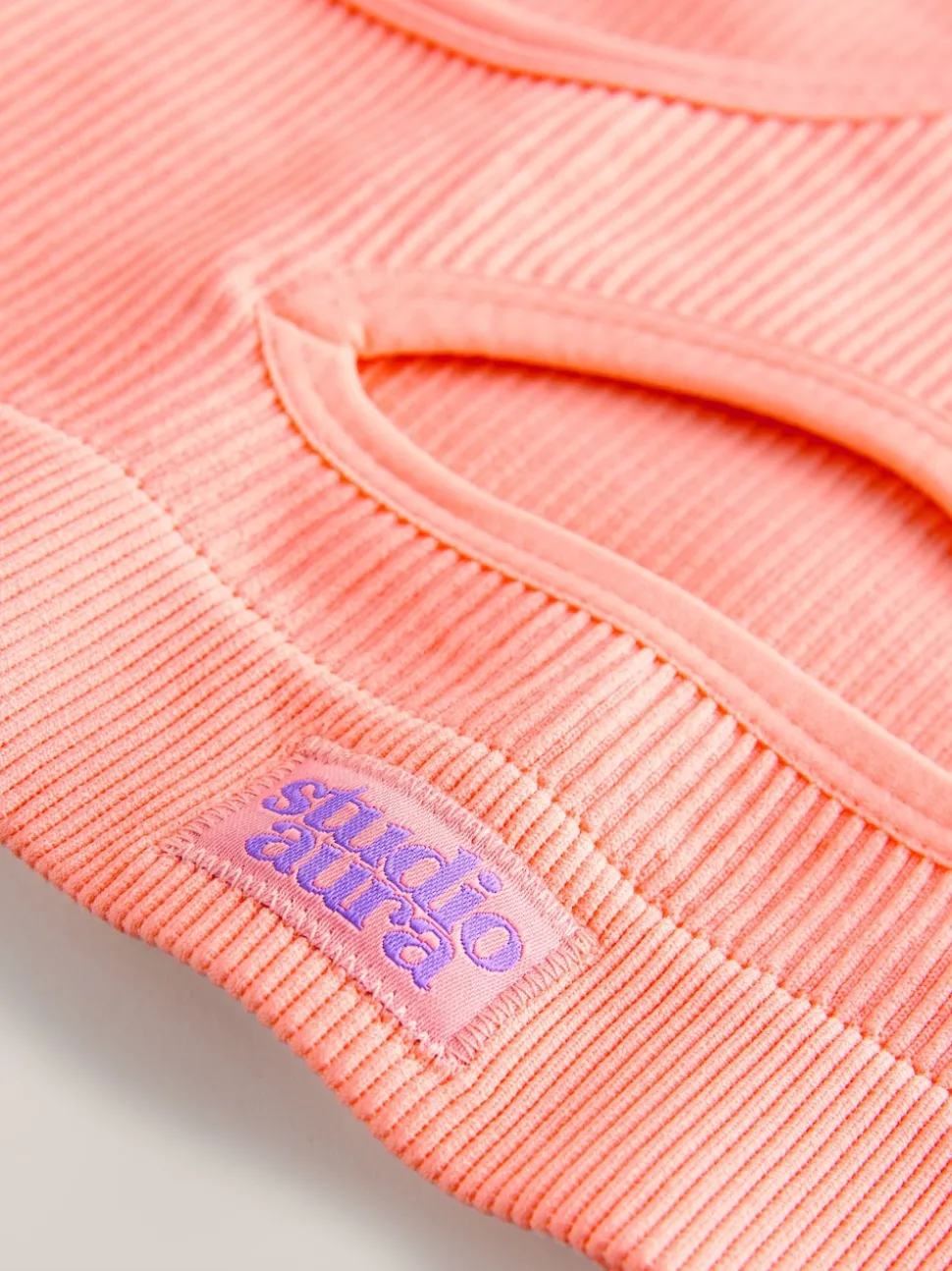Coral Orange Sports Crop Top (5-16yrs)