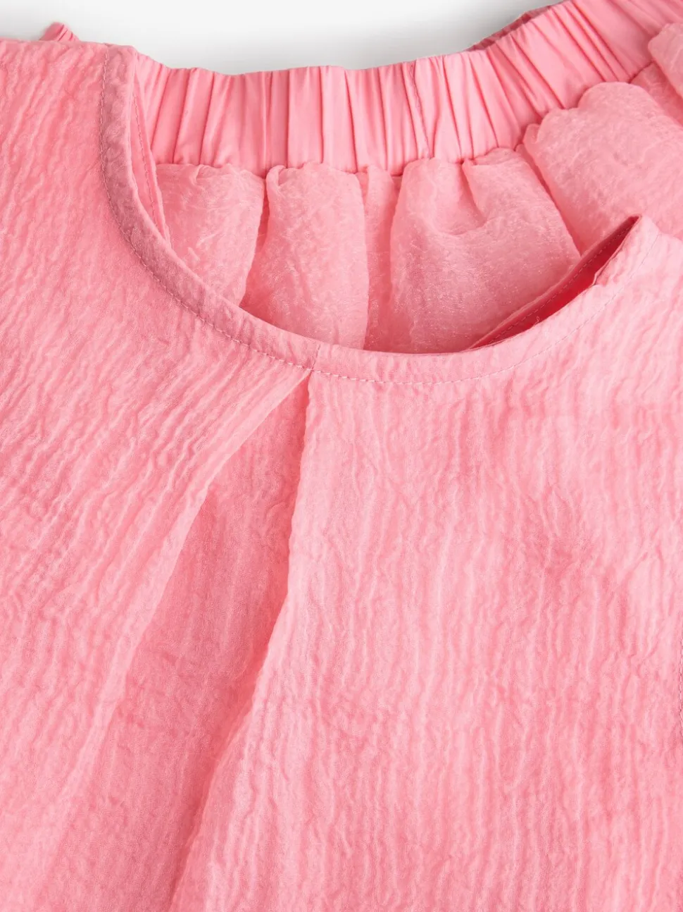 Coral Pink Occasion Top And Skirt Co-ord Set (3-16yrs)