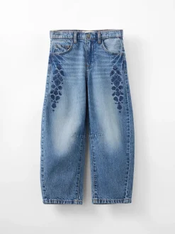 Cotton On Blue Unisex Barrel Leg Denim Jeans