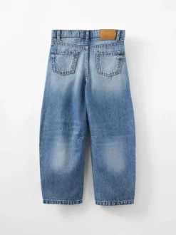 Cotton On Blue Unisex Barrel Leg Denim Jeans