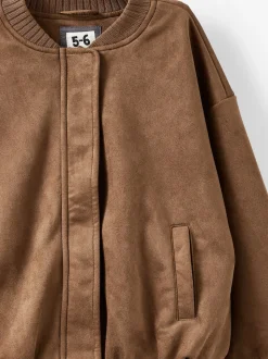 Cotton On Brown Oversized Bomber Jacket