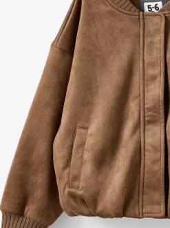 Cotton On Brown Oversized Bomber Jacket