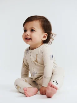 Cotton On Cream Long Sleeve Zip Romper