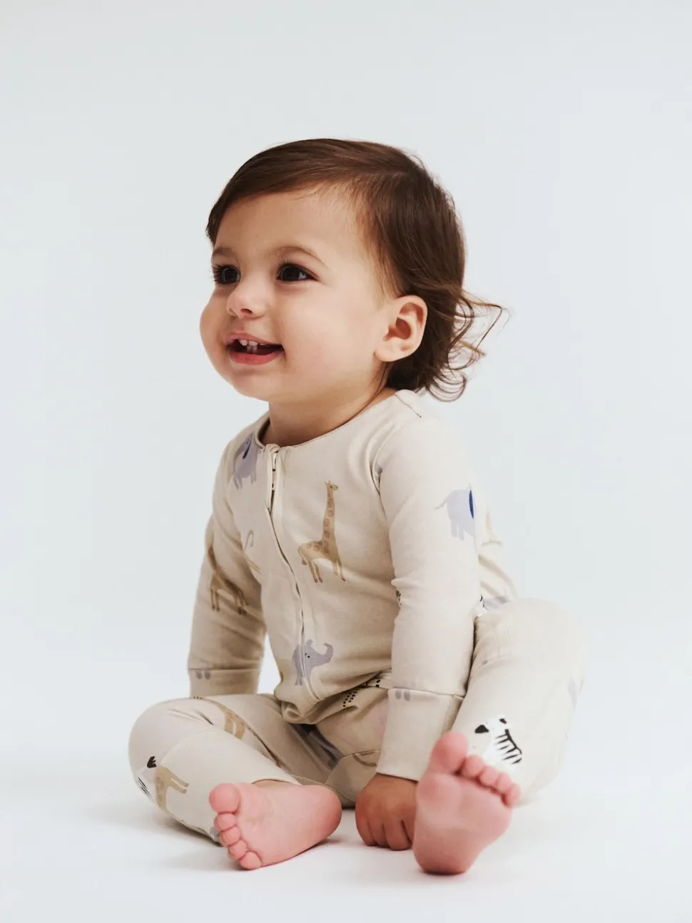 Cotton On Cream Long Sleeve Zip Romper
