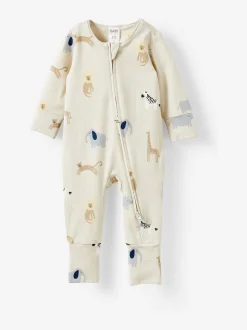 Cotton On Cream Long Sleeve Zip Romper