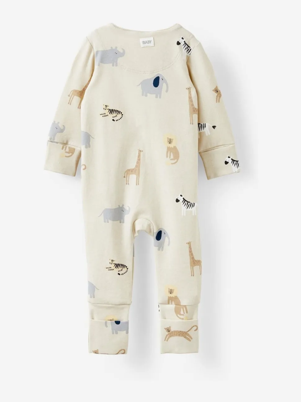 Cotton On Cream Long Sleeve Zip Romper