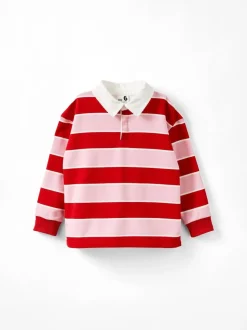 Cotton On Pink Rugby Polo Long Sleeve Top