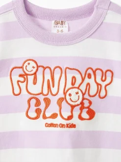 Cotton On Purple Bobbi Short Sleeve Graphic T-Shirt