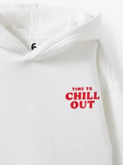 Cotton On White Sammy Oversized Hoodie