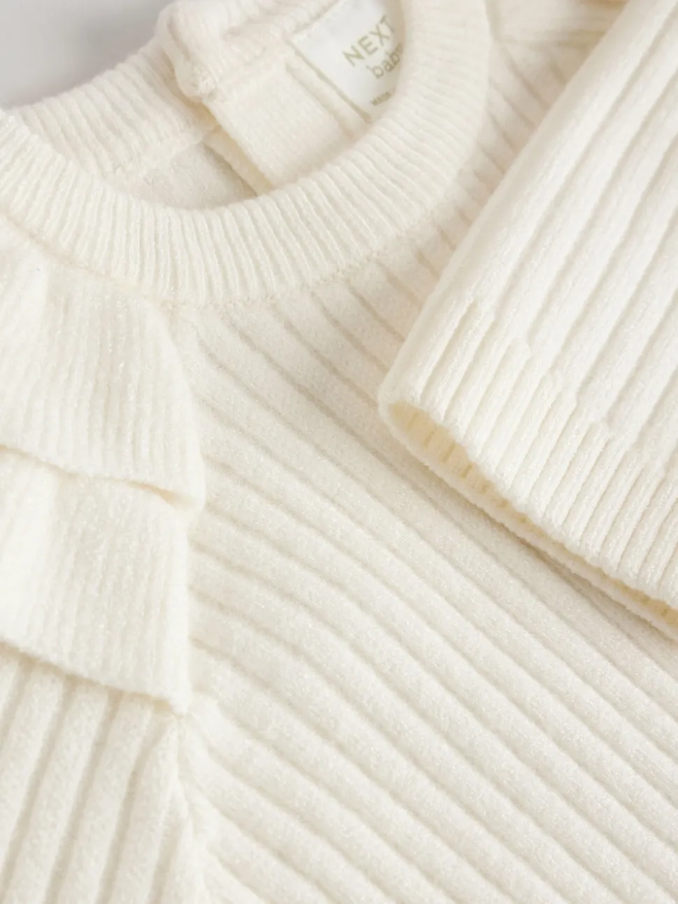 Cream Baby Knitted Jumper and Leggings Set 2 Piece (0mths-3yrs)