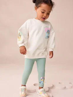 Cream Bluey Sweatshirt & Leggings Set (12mths-7yrs)