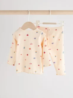 Cream Bright Character Baby Top and Leggings 2 Piece Set (0mths-2yrs)