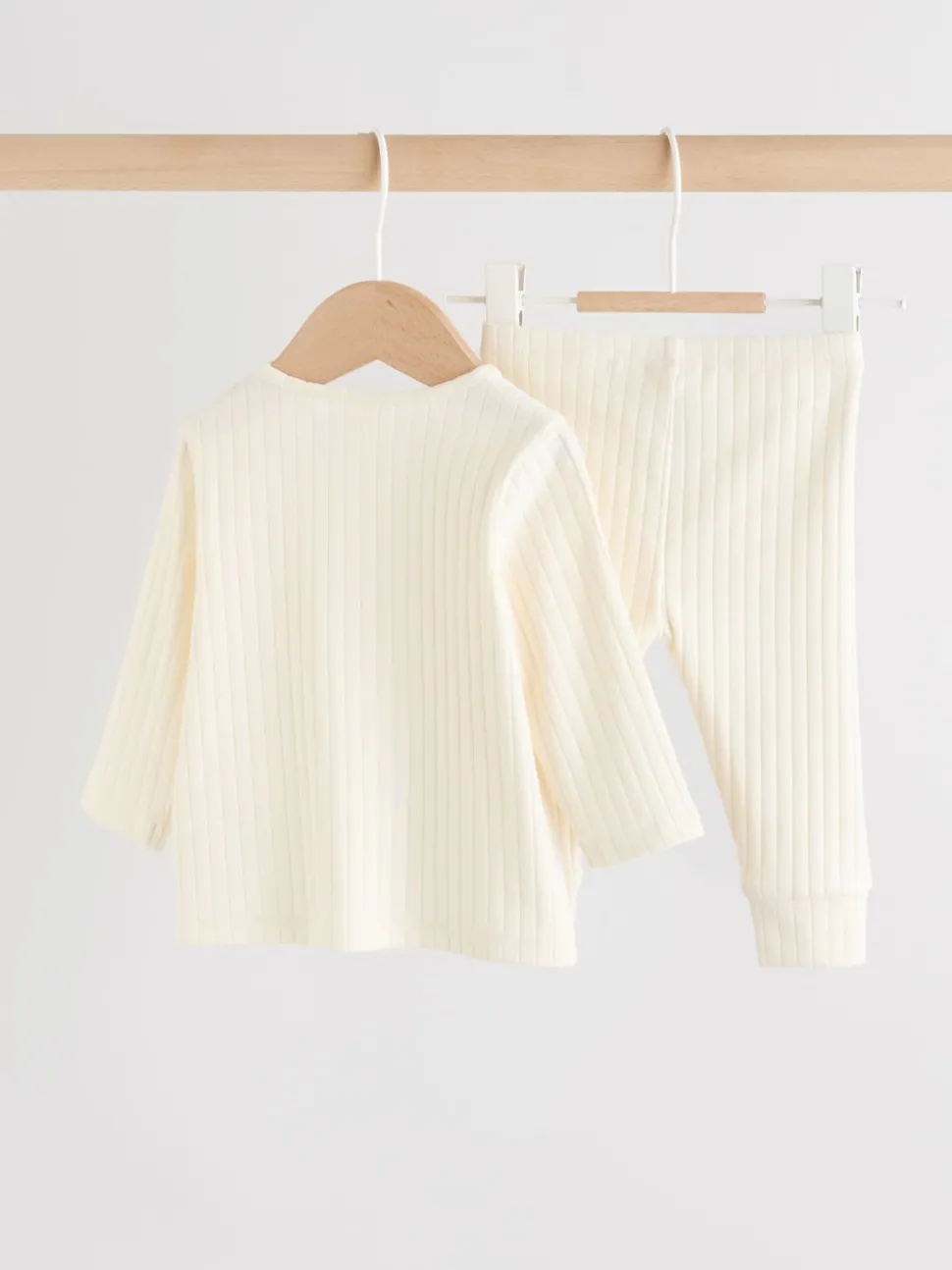 Cream Hello World Top and Leggings Baby Set (0-18mths)