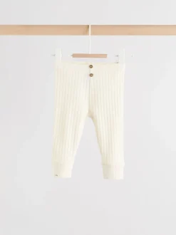 Cream Hello World Top and Leggings Baby Set (0-18mths)