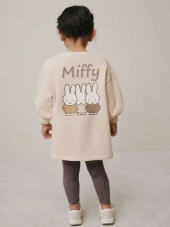 Cream Miffy Sweat Dress & Leggings Set (3mths-7yrs)