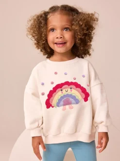 Cream Rainbow Taco Crew Neck Sweatshirt (3mths-7yrs)