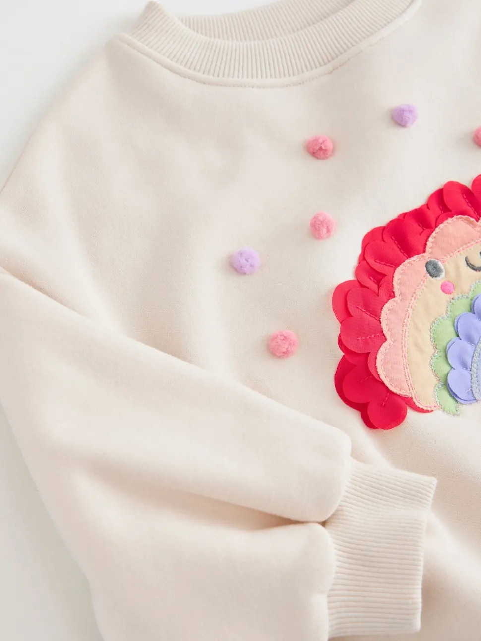 Cream Rainbow Taco Crew Neck Sweatshirt (3mths-7yrs)
