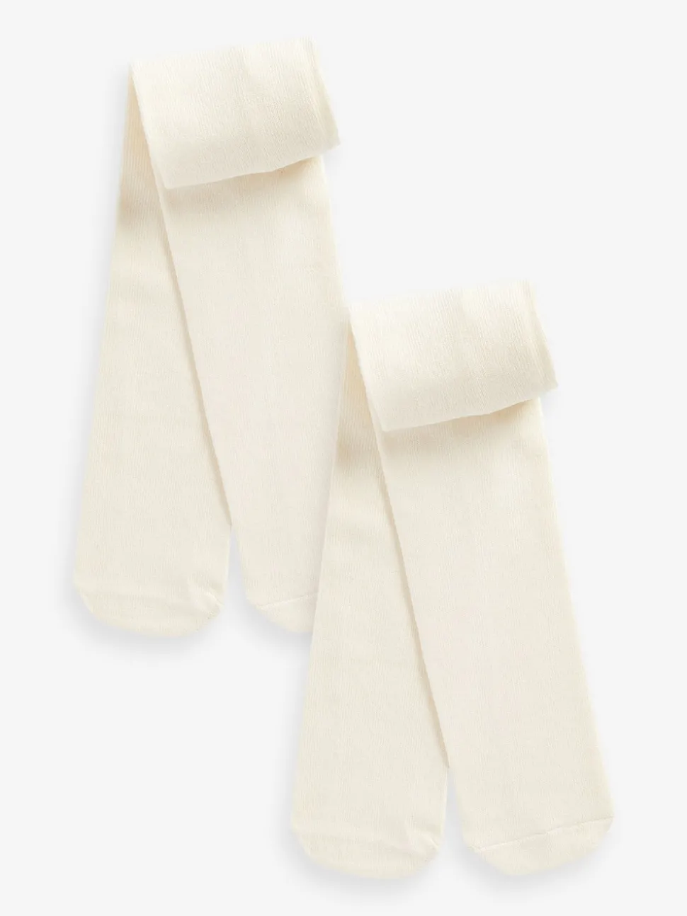 Cream Baby Tights 2 Pack (0mths-2yrs)