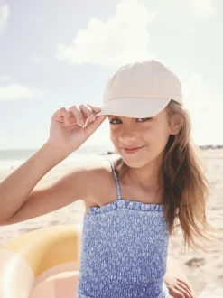 Cream Baseball 100% Cotton Cap (1-16yrs)