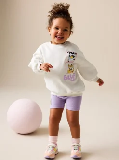 Cream Bluey Shorts Set (12mths-7yrs)