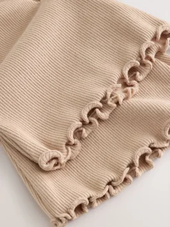 Cream Bow Sweatshirt & Flare Leggings Set (3mths-7yrs)